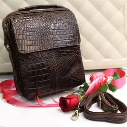 کیف رو دوشی چرم طبیعی مردانه مدل کرو