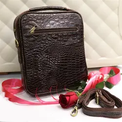 کیف رو دوشی چرم طبیعی مردانه مدل کرو