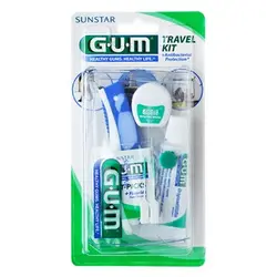ست مسواک و خمیردندان جی یو ام G.U.M مدل Travel Kit