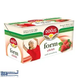 دمنوش لاغری دوغوش فرم مدل توت فرنگی بسته 20 عددی