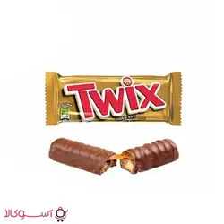 شکلات توییکس twix با مغز کرم کارامل وزن 50 گرم
