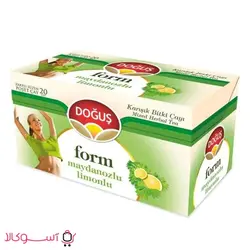 دمنوش لاغری دوغوش فرم مدل لیمو و جعفری بسته 20 عددی