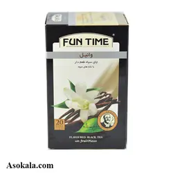 چای سیاه کیسه ای فان تایم با رایحه وانیل بسته 20 عددی