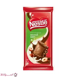 شکلات تابلت شیری نستله nestle با مغز فندق وزن 90 گرم