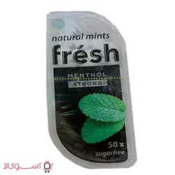 قرص خوشبو کننده دهان فرش مدل menthol strong بسته 50 عددی
