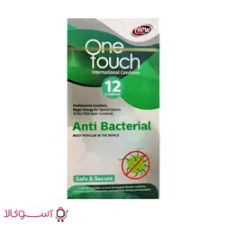 کاندوم تاخیری وان تاچ مدل antibacterial بسته 12 عددی