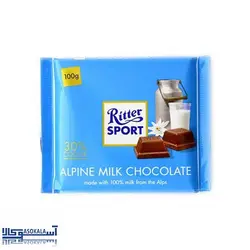 شکلات شیری ریتر اسپرت مدل alpine وزن 100 گرم