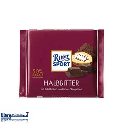 شکلات تلخ ریتر اسپرت مدل halbbitter وزن 100 گرم