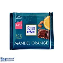 شکلات بادام و پرتقال ریتر اسپرت مدل mandel orange وزن 100 گرم