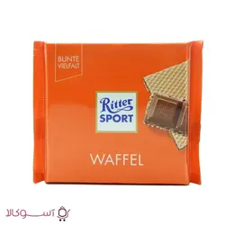 شکلات کاکائویی ریتر اسپرت مدل waffel وزن 100 گرم