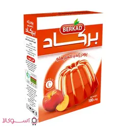پودر ژله برکاد با طعم هلو وزن 100 گرم