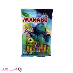 پاستیل لوله ای مارابو مدل mix fruity حجم 100 گرم