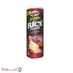 چیپس پرینگلز مدل rice fusion red curry حجم 165 گرم