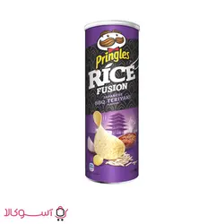 چیپس پرینگلز مدل rice fusion bbq teriyaki حجم 165 گرم