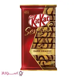 شکلات تخته ای ده انگشتی کیت کت مدل شکلات تلخ پرتقالی وزن 110 گرم