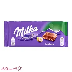 شکلات میلکا طعم مغز فندق وزن 80 گرم