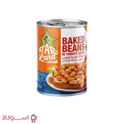 خوراک لوبیا چیتی در سس گوجه فرنگی استارلند حجم 420 گرم