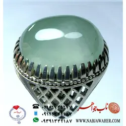 انگشترفاخر عقیق سبز یمنی