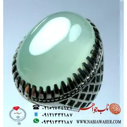 انگشترفاخر عقیق سبز یمنی