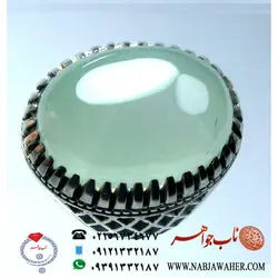 انگشترفاخر عقیق سبز یمنی