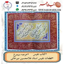 کتاب نفیس عرصه سیمرغ قطعات نفیس استاد غلامحسین میرخانی