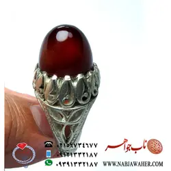 انگشتر عقیق سرخ کد 212
