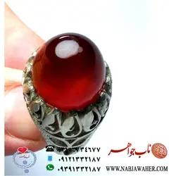 انگشتر عقیق سرخ کد 212