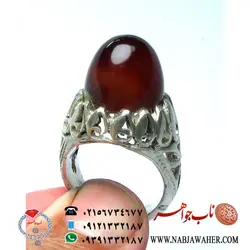 انگشتر عقیق سرخ کد 212