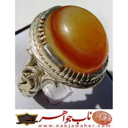 انگشتر عقیق سلیمانی کد 5447