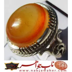 انگشتر عقیق سلیمانی کد 5447
