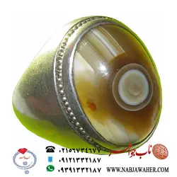 انگشتر فاخر عقیق باباغوری  کد1048