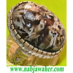 انگشتر فاخر عقیق شجری کد 1149