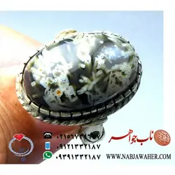 انگشتر فاخر عقیق شجری کد 1149