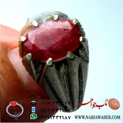 انگشتر فاخر یاقوت سرخ افریقایی کد 481