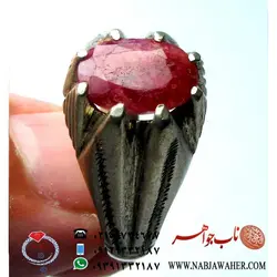 انگشتر فاخر یاقوت سرخ افریقایی کد 481