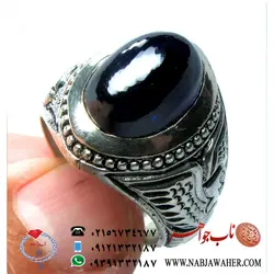 انگشتر فاخر یاقوت کبود کد 1090