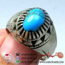 انگشتر فیروزه شجری نیشابور کد 154