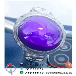 انگشتر لعل بنفش کد501