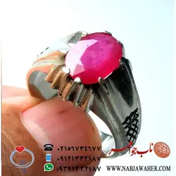 انگشتر یاقوت سرخ کد 652