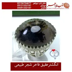 انگشترعقیق فاخر شجر طبیعی