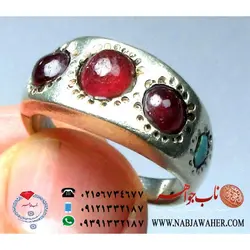 انگشترپنج نگین کد 1441