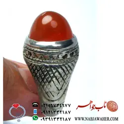 انگشترکهنه عقیق یمنی کد 868