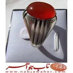 عقیق پاک آب دار سرخ یمنی کهنه کد 5321