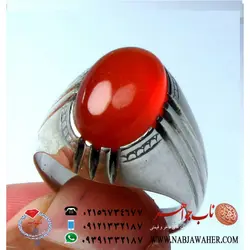 عقیق پاک آب دار سرخ یمنی کهنه کد 5321