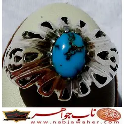 انگشترنفیس فیروزه شجرنیشابوری رنگ محک