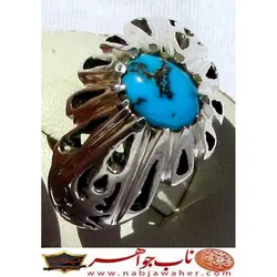 انگشترنفیس فیروزه شجرنیشابوری رنگ محک