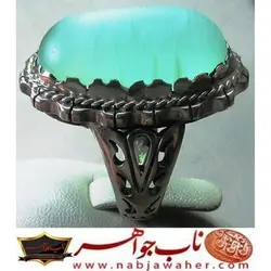 انگشترفاخر درشت سنگ فلوریت