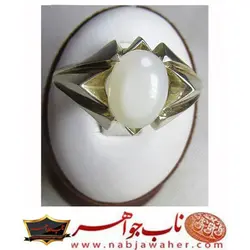 انگشتر سنگ ماه تراش دامله