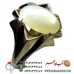انگشتر سنگ ماه تراش دامله