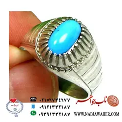 انگشترفیروزه نیشابور رکاب نقره